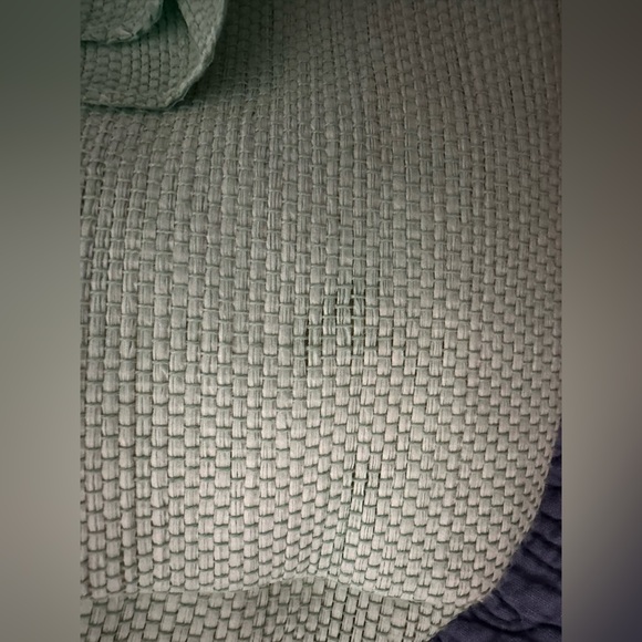 NEIMAN MARCUS Green Floral Tote Bag with Bamboo Handles Vintage 1970’s Beauty - Picture 13 of 15